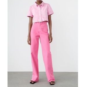 Wide Leg Solid Color Zara Jean